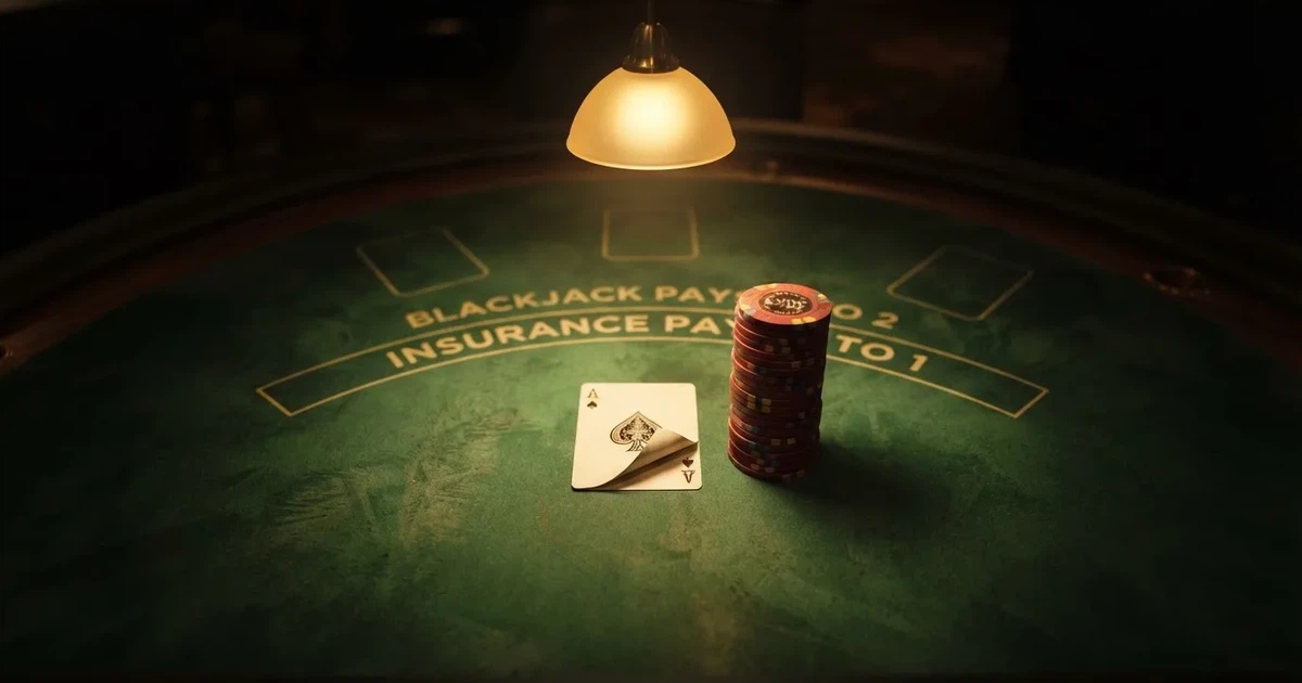 Mesa de jogo iluminada com cartas, vista de cima — roleta virtual em portugal